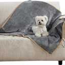 Bedsure Waterproof Dog Blankets for Medium Dogs - Medium Cat Blanket Washable for Couch Protection, Sherpa Fleece Puppy Blanket, Soft Plush Reversible Throw Furniture Protector, 30"X40", Grey (M(30x40"))