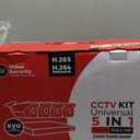 4CH 1080P Wired Security Camera System, AIWIXEN CCTV DVR with 512GB Hard Drive, 4 x Home Surveillance IP68 Waterproof Security Cameras with Human Vehicle Detection, Remote Access, 24-7 Recording