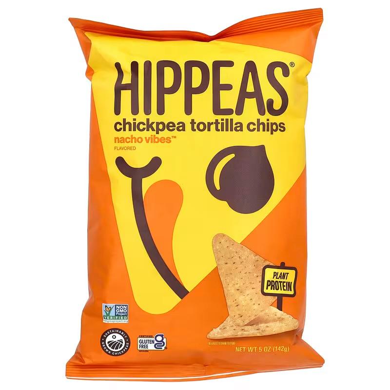 Hippeas Chips Tortilla Nacho Vbs 1 OZ, 18PCS, BB 08/14/2026