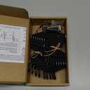 Perfect Curve CapRack | Over-The-Door Hat Organizer for Baseball Caps | 2 Straps, Holds 18-36 Adjustable Caps | Black