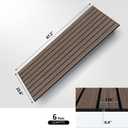 UMIACOUSTICS 6 Pcs 47.2 x 23.6 Inches Acoustic Panel, Decorative Sound Absorbing Wall Panel for Office,Home Theater,Studio,Natural-Walnut