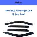 Window Visors Rain Guards for 2004-2009 Volkswagen Golf