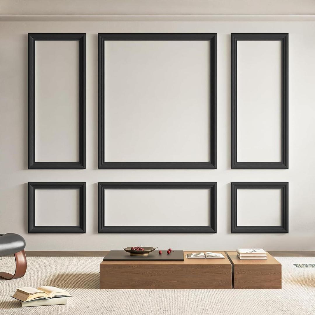 Art3d Pre-Cut Wall Molding Set of 6 pcs, 3 Top 3 Bottom, Black
Ready-to-Assemble Wainscoting Panel, High-Impact, Precision Pre-Cut, DIY-Friendly, Ideal for Indoor Wall Decor, Accent Walls