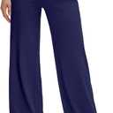 G4Free BareFeel High Stretch Wide Leg Pants for Women Soft Comfy Casual Yoga Pants with Pockets Petite/Regular/Tall (Black, XXL)
