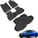 powoq Floor Mat Compatible with 2022-2026 Honda Civic Sedan Trunk Mat Cargo Liner TPE Trunk Liner Replacement for 2022-2024 2025 2026 Honda Civic Sedan Accessories