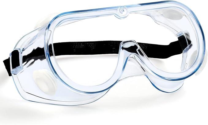 TICONN Anti-Fog Safety Goggles, HD Clear Eye Protection, ANSI Z87.1 Lab Goggles for Chemistry, Industrial 2pcs.