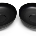 12inches Steel Bowl Decor Black, 2 Pieces