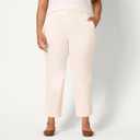 Amazon Essentials Women's High-Rise Regular-Fit Ankle-Length Tapered-Leg Khaki Pant (White)