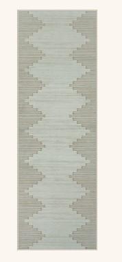 Seavish Runners for Hallways Non Slip 2.6x10 Low Pile Soft Black Carpet Runners Modern Geometric Faux Wool Entryway Rugs Indoor Decor Non Shedding Neutral Rugs for Entrance Kitchen Foyer Living Room, Beige