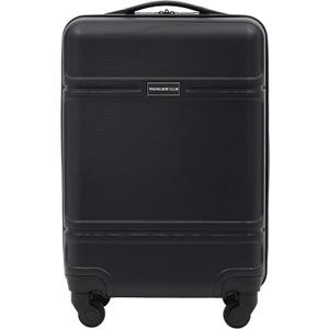 Travelers Club Skyline Spinner Luggage, Black, 20-Inch Carry-On