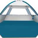 COMMOUDS Beach Tent Sun Shelter for 3 Person, UPF 50+ UV Protection Beach Shade Canopy Tent, Lightweight, Easy Set Up and Carry