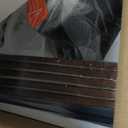 WINGBO 64 Inch DC Ceiling Fan with Lights and Remote Control, 5 Reversible Carved Wood Blades, 6-Speed Noiseless DC Motor, Modern Ceiling Fan in Matte Black Finish with Walnut Blades, ETL Listed