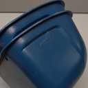 Goovilla Chicken Feeder Waterer, Hanging or Screw-in Fence Feeders with Clips, 2 Pack 5 Quart Goat Feeding Supplies, Duck Piglet Sheeple Coop Dog Livestock Poultry Plastic Feeder Trough, Blue