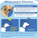 Dog Cone, Transparent Recovery Collar for Large Dogs, E Collar After Surgery to Stop Licking, Depth Adjustable Soft Cone Not Block Vision Patented (XL-Long) (Black, XL)