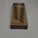 AceMining Broom Holder Wall Mounted, 2 Pack 5 Holders and 6 Hooks Mop Holder, ABS Plastic Brush Holder, Thick and Durable Mop and Broom Holder, Broom Storage, Broom Hook, Mop Wall Holder Black