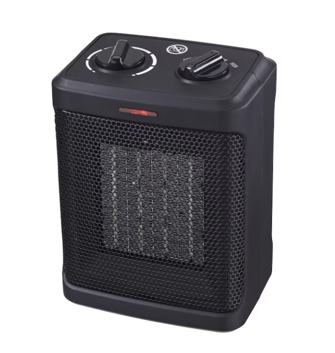 Profusion Heat Profusion Heat 1500 -Watt Ceramic Compact personal Indoor Electric Space Heater with Thermostat