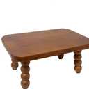 JUIOETURHeavy Duty Wooden Step Stool for Adults - 330 lb Capacity w/Detachable Legs - Tool-Free Assembly Step Stool for Office, Bathroom, Garden & Bedroom Storage (Brown)