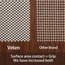 Veken Non Slip Rug Pad Gripper 2x8 Ft, Carpet Liner for Hardwood Floors and Finishes, Under Area Rugs Anti Skid Mat, Keep Rugs Safe and in Place