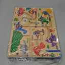 2 in 1 Magnetic Color and Number Maze Double-Sided ABC Alphabet Puzzles Board Magnet Dinosaur Counting Maze Preschool Learning Montessori Education 3 4 5 Years Toys (Multicolored, One Size)