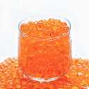 Violetline Clear Vase Gems - Transparent Decorative Filler for Floral Arrangements & Home Decor (Orange)