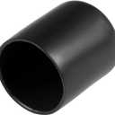 uxcell 20pcs Rubber End Caps 30mm ID Vinyl Round Tube Bolt Cap Cover Thread Protectors Black