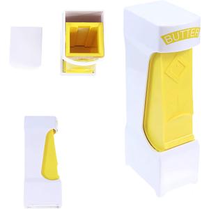 Butter Cutte, Simple One Click Stick Butter Cutter - Butter Cheese Cutter - Butter Dispenser to Store Butter for Making Bread, Cakes, Cookies. (Yellow)