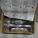 Ravinte 5 Pack Solid 4 Inch Center to Center Slim Square Bar Drawer Handles Kitchen Cabinet Handles Black Drawer Pulls Kitchen Cabinet Hardware Matte Black Pulls