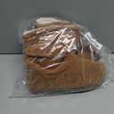 LongBay Women's Cozy Winter Slipper Boots Warm Chenille Knit Bootie Memory Foam Non-Slip Indoor Outdoor House Shoes (7-8, Camel)