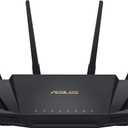 ASUS RT-AX3000 Ultra-Fast Dual Band Gigabit Wireless Router - Next Gen WiFi 6, Adaptive QoS, and AiProtection by Trend Micro | 1x WAN, 4X 1G LAN, 1x USB 3.0 - AiMesh Compatible