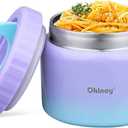 Insulated Thermo Food Jar for Kids - 12 Oz Capacity, Suitable for Hot & Cold Foods, Leak-Proof Vacuum Stainless Steel Design with Wide Mouth for Lunches, Soups and Travel