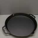 BUCABUCA Pre-Seasoned Cast iron Skillet,Frying Pan,Chef's Pan,Large Skillet,Cast Iron Camping Pan (17 inch)