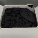 TitanFlex Heavy Duty Black Industrial Nitrile Gloves with Raised Diamond Texture, Latex Free (6mil/8mil) (Large, 02 8mil (100ct))