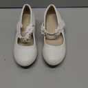 DREAM PAIRS Girls Mary Jane Dress Shoes Pumps Low Heels Flower Party Wedding Princess (11 Little Kid, White)