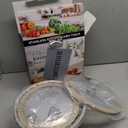 Ziruma Non-Toxic Mixing Bowls with Lids Set, Stainless Steel & Glass, 5 Pcs Plastic Free Bowls with Silicone Non-Slip Base, Dishwasher Safe Mixing Bowl Set