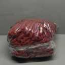 Chunky Knit Throw Blanket 50"X 60", 100% Handmade with Soft Chenille Yarn, 4.4lbs Thick Cable Knitted Blankets, Large Rope Knot Crochet Throws for Couch Sofa Bed Home Decor, Rust