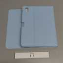 Compatible for iPad 11th 10th Generation Case with Keyboard, Folio Cover with Pencil Holder, Multi-Touch Trackpad, 7 Color Backlit, Detachable Keyboard for iPad (A16) 11th/10th Gen (Sky Blue)