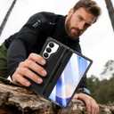 SPIDERCASE for Samsung Galaxy Z Fold 7 Case, Built-in [Kickstand] [Screen Protector] [Rugged Hinge Protection] Military Grade Drop Protection, Full Body Protective Case for Galaxy Z Fold 7, Black