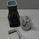 KEOUKE Rotary Cheese Grater Hand Crank Transparent - Shredder Slicer Grinder 3 Stainless Steel Blades, Stable Suction, Labor-Saving Handle, Safe Kitchen Tool for Cheese, Vegetable, Nuts, Chocolate (3 IN 1, Grey Blue SP)