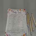 Woodamore Funny Baby Shower Games For Girl - Floral Baby Shower Bingo Cards For 25 Guests, Word Scramble Trivia Mommy Or Daddy Game, Wildflower Baby Shower Decorations Ideas