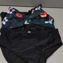 Yonique Tankini Swimsuits for Women Tummy Control Bathing Suits Two Piece Tankini Tops with Bikini Bottoms Twist Swimwear (Large, Floral Print and Black)