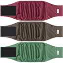 5 Pack Dog Diapers Male Reusable, Premium Belly Bands for Dogs, High Absorbing Male Dog Pee Wraps for Doggie in Incontinence or Excitable Urination Red, Large