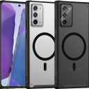 TIANNIUKE Magnetic Case for Samsung Galaxy Note 20, Translucent Matte Anti-Fingerprint,Compatible with MagSafe,Slim Fit Shockproof Protective Phone Case for Galaxy Note 20 Case (Black)