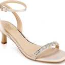 Jewel Badgley Mischka Charisma Kitten Heel (10, Champagne)