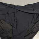 Tempt Me Women Mid Waist Bikini Bottoms - V Cut Bathing Suit Bottoms Twist Front Swimsuit Bottoms Ruched Swimwear 2025 Large