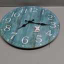 HYLANDA 14 Inch Teal Wall Clock - Silent, Non-Ticking, Battery Operated, Decorative, Unisex