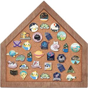 BENECREAT Cork Brooch Board, 11.8x11.8 Inch Wall Cork Tray Baseball Home Plate Pin Board for Brooch Pin Storage, Jewelry Display, Lapel Pin Enamel Pin Display, 19mm/0.5 Inch Thick