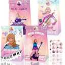 12 Pcs Pop Music Party Favor Goodie Bags with Stickers 2 Styles Popular Singer Paper Bag Musicial Treat Bags Gift Bag for Music Lovers Birthday Christmas Wedding Bridal Baby Shower Decorations