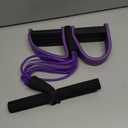 Multifunction Tension Rope, 6-Tube Elastic Yoga Pedal Puller Resistance Band, Natural Latex Tension Rope Fitness Equipment, for Abdomen/Waist/Arm/Leg Stretching Slimming Training (Purple)