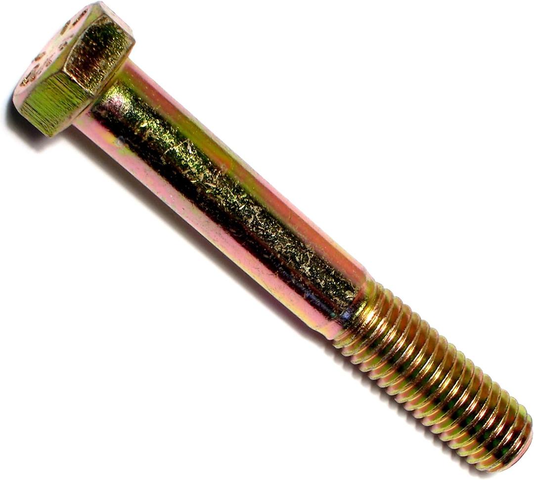 Hard-To-Find Fastener Grade 8 Hex Cap Coarse Large Bolts, Bulk Pack, Steel Hex Bolts for Construction, Home Improvement, 1/2-13 x 3-1/2, Pack of 10