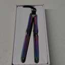 Nano Titanium Prima Ionic Hair Straightener  Professional Flat Iron & Curling Iron in One for Stylists, Pro Styling Hair Tool (Iridescent)